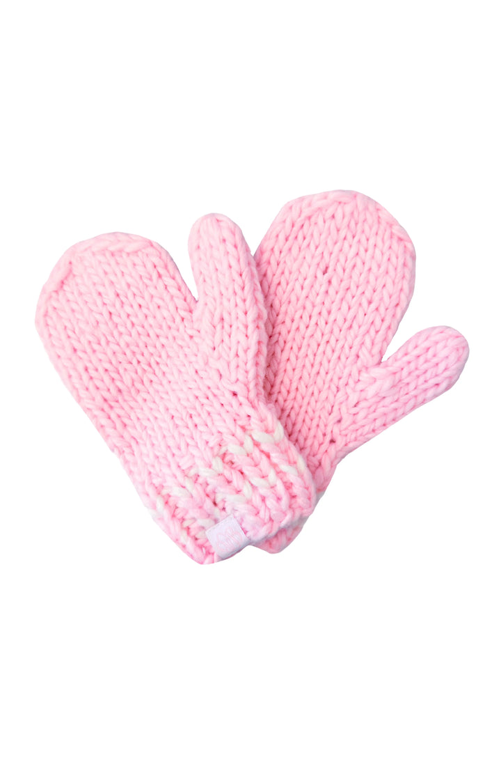 Knit Pink Mittens