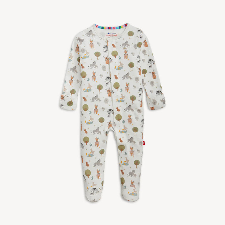 Funny Farm Cotton Footie