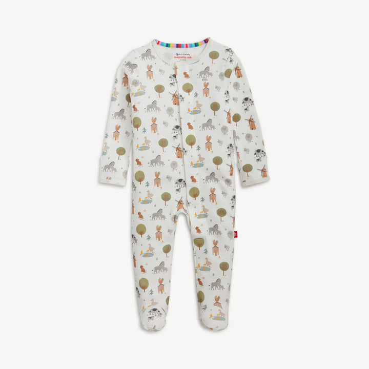 Funny Farm Cotton Footie