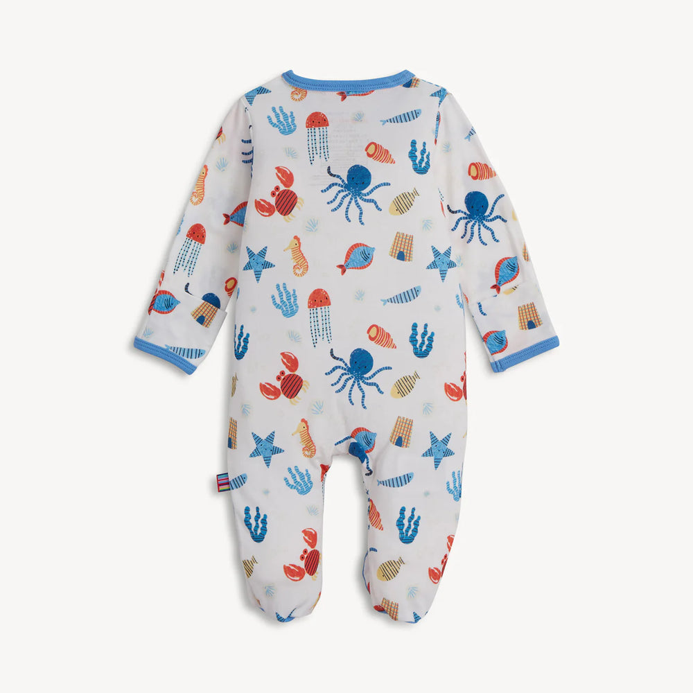 Deep Chic Blue Modal Footie by Magnetic Me - alternate view