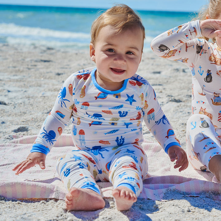 Deep Chic Blue Modal L/S PJ Set