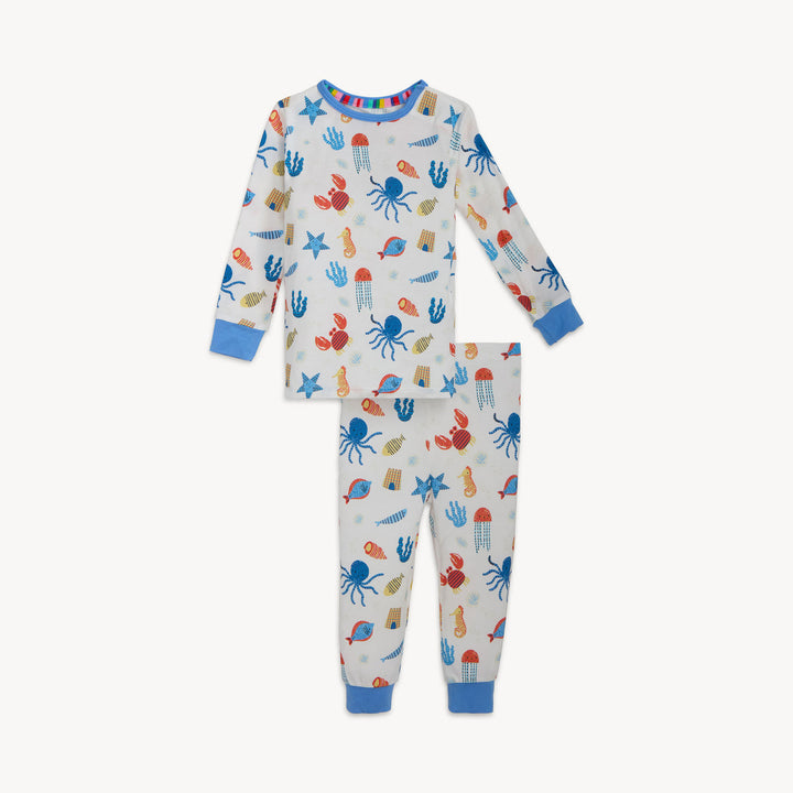 Deep Chic Blue Modal L/S PJ Set