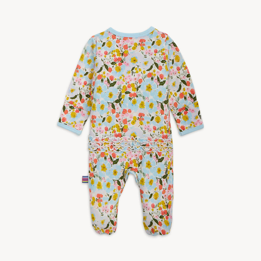 Seraphina Modal Footie with Ruffle by Magnetic Me - back view