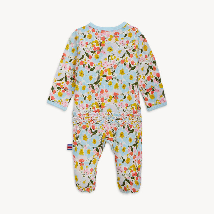 Seraphina Modal Footie with Ruffle by Magnetic Me - back view