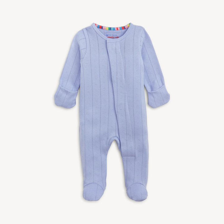 Wisteria Pointelle Magnetic Footie