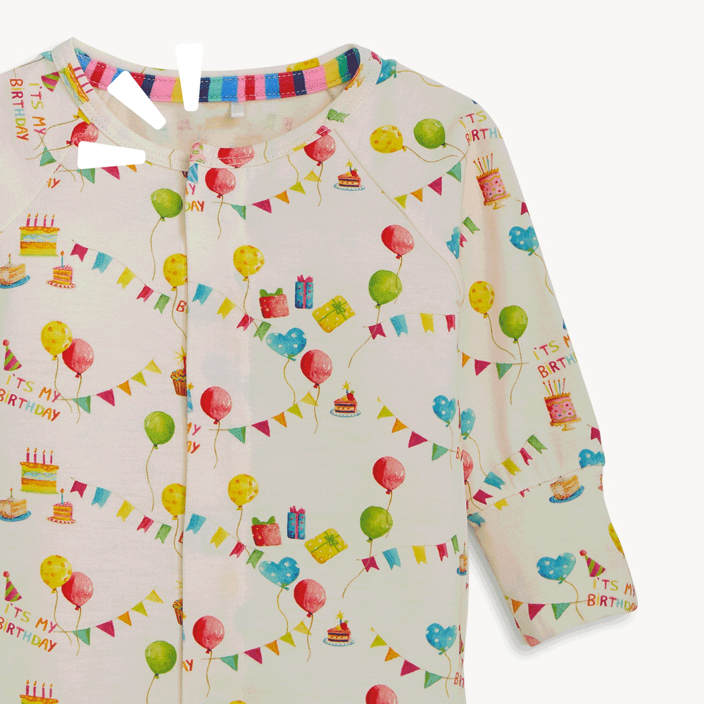 Birthday Babe Magnetic Coverall by Magnetic Me - back view