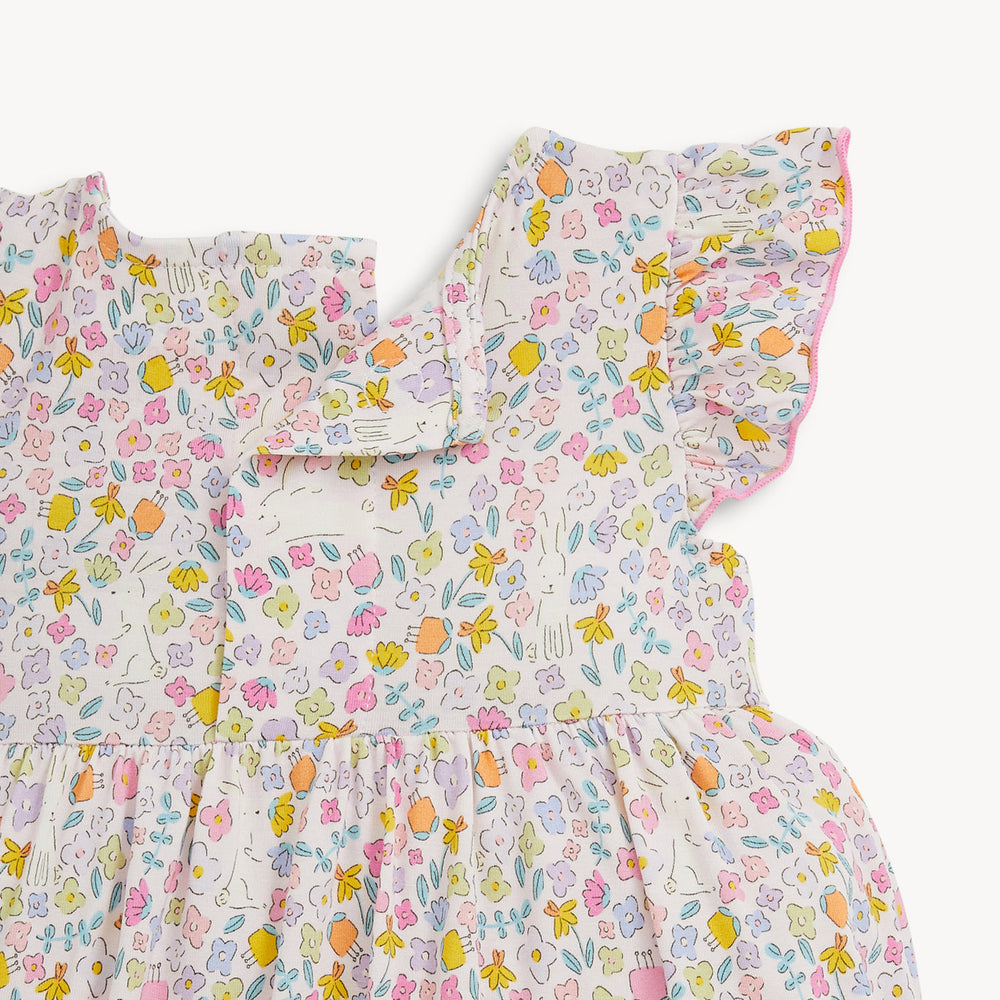 Bunny Blossom Modal Flutter Dress with Bloomers by Magnetic Me - alternate view