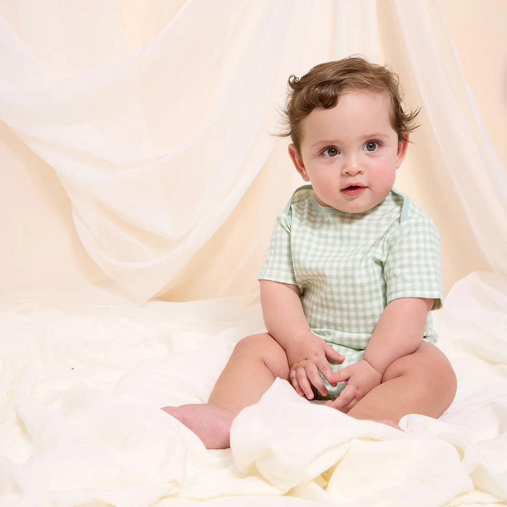 Green Organic Cotton Bodysuit 3 Pack by Magnetic Me - alternate view
