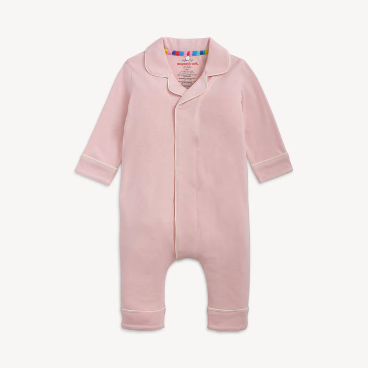 Blush Pink Pant Magnetic Romper by Magnetic Me - baby one-piece romper