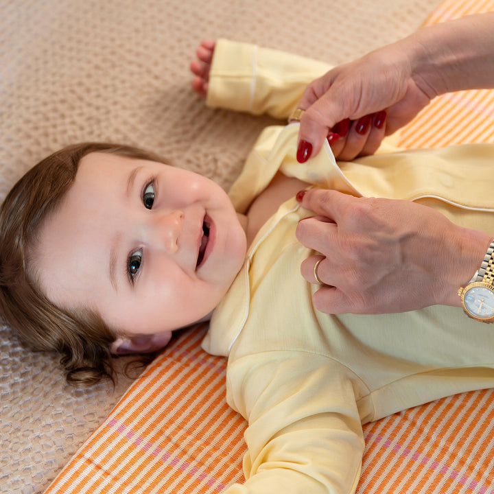 Stars Yellow Magnetic Romper
