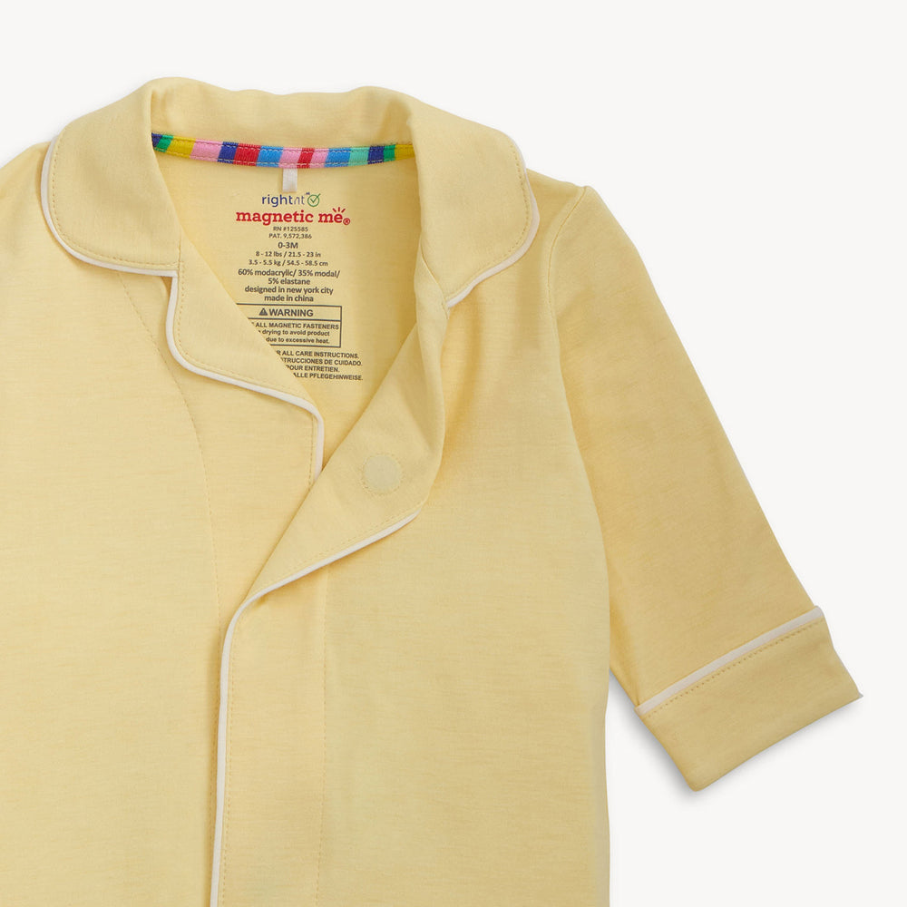 Stars Yellow Magnetic Romper by Magnetic Me - back view