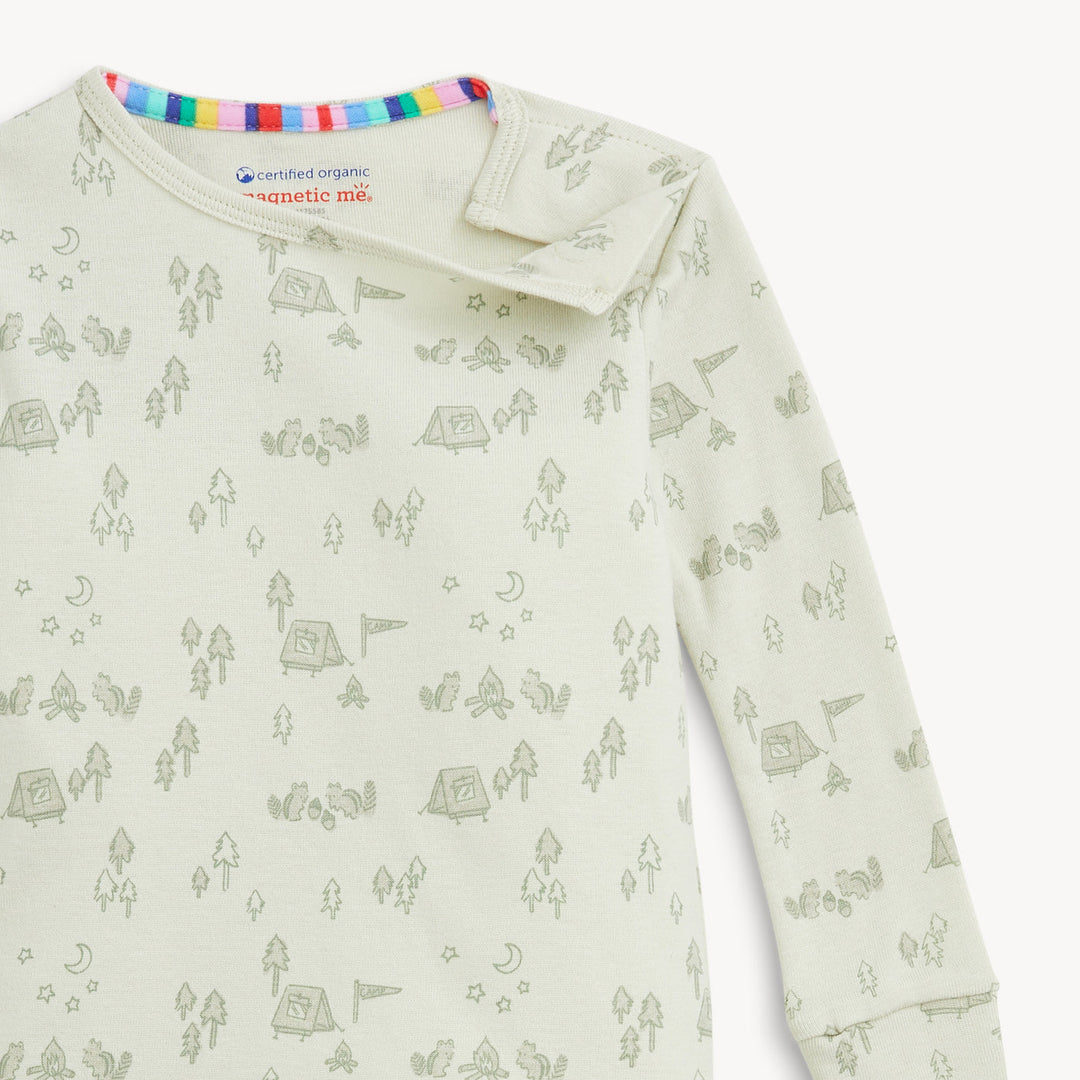 Base Camp Buddies Cotton Magnetic Pajamas by Magnetic Me - back view