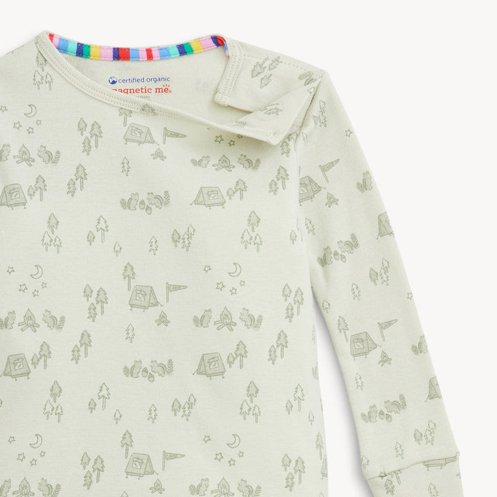 Base Camp Buddies Cotton Magnetic Pajamas by Magnetic Me - back view