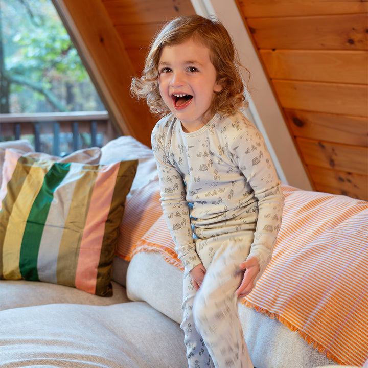 Base Camp Buddies Cotton Magnetic Pajamas by Magnetic Me - detail view