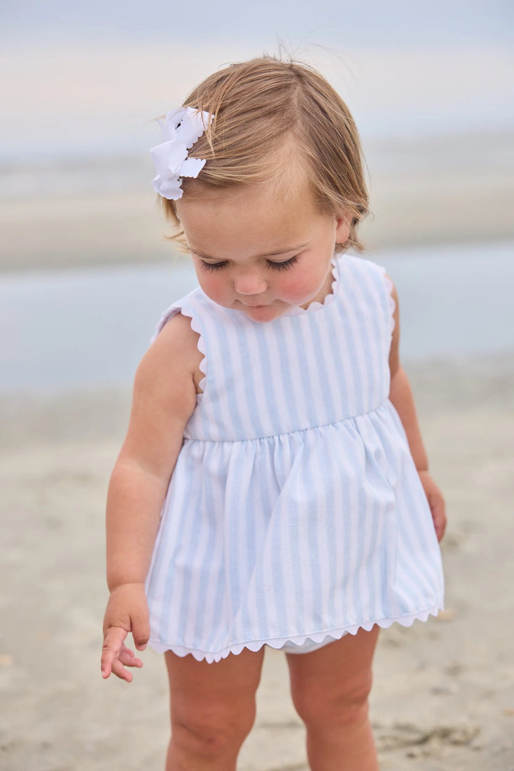 Mary Dee Diaper Set - Savannah Stripe by Little English - baby dress