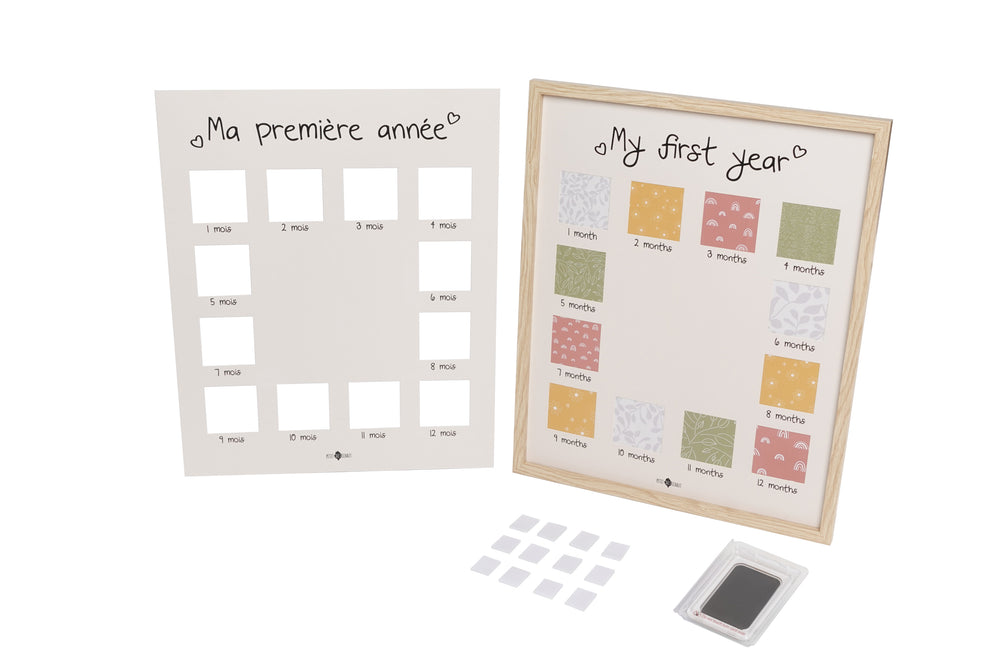 My First Year Frame by Petit Artichaut - back view