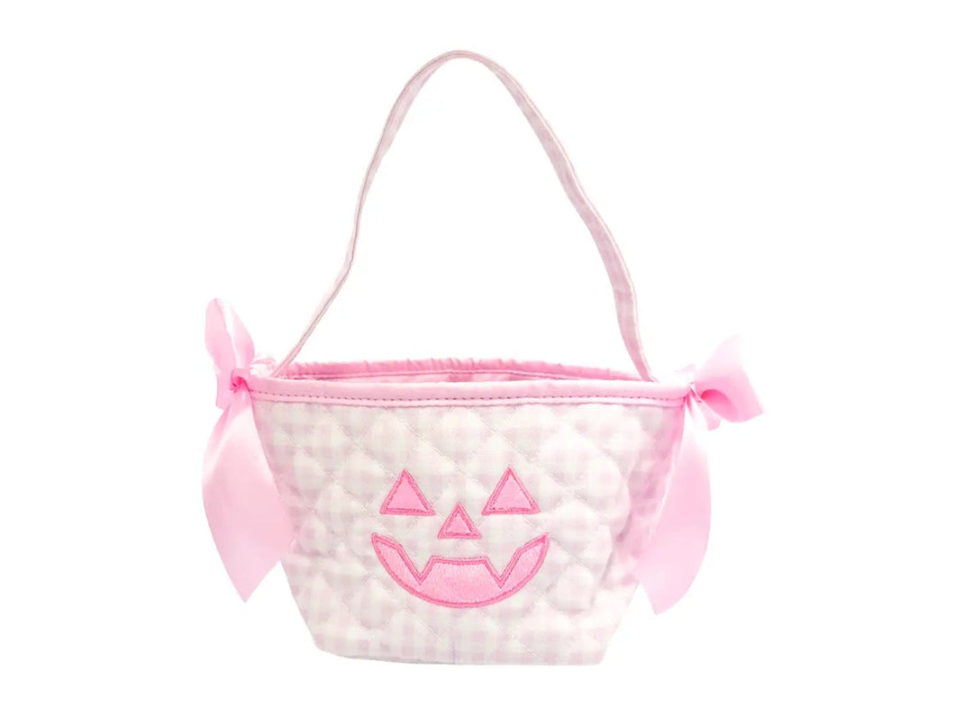Small Baby Size Pink Pumpkin Tote, Trick or Treating bag for babies, Toddler Trick or Treating