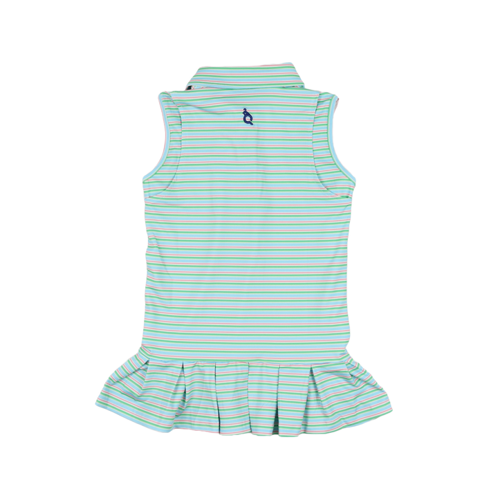 Sherbet Stripe Polo Sleeveless Dress by Blue Quail - alternate view