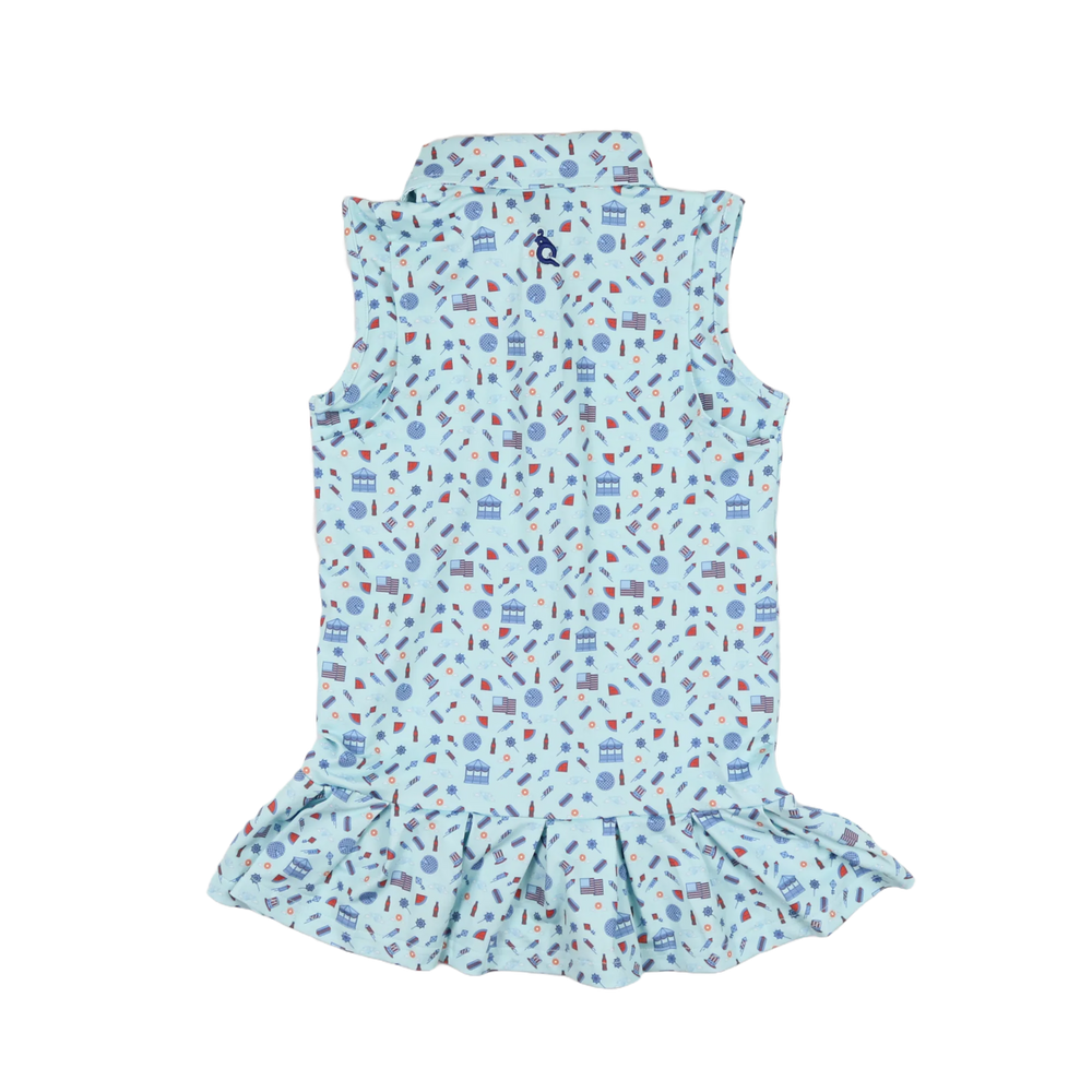 Stars & Stripes Polo Sleeveless Dress by Blue Quail - alternate view