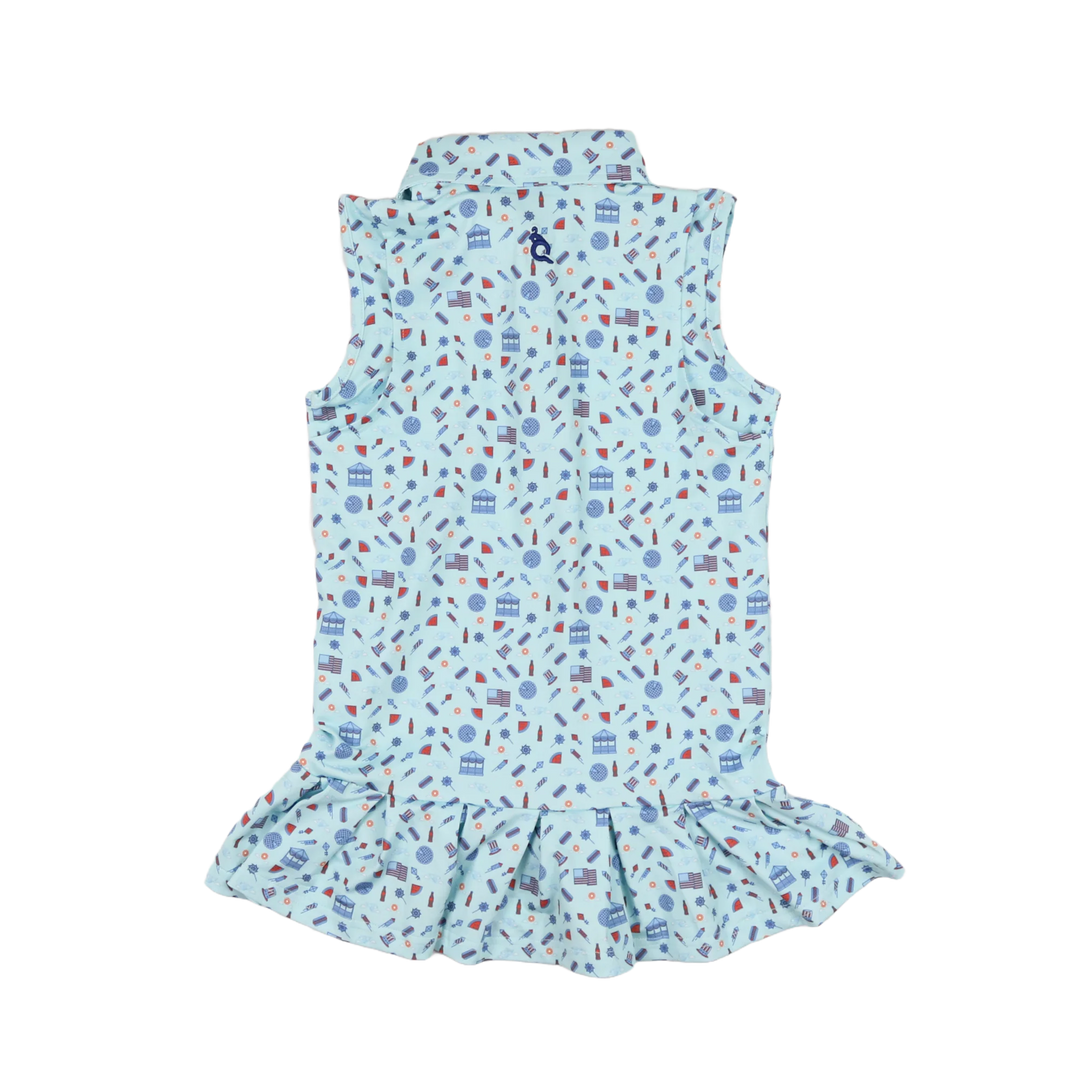 Stars & Stripes Polo Sleeveless Dress by Blue Quail - alternate view
