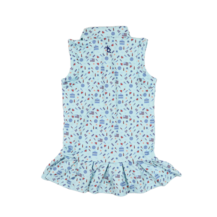 Stars & Stripes Polo Sleeveless Dress by Blue Quail - alternate view