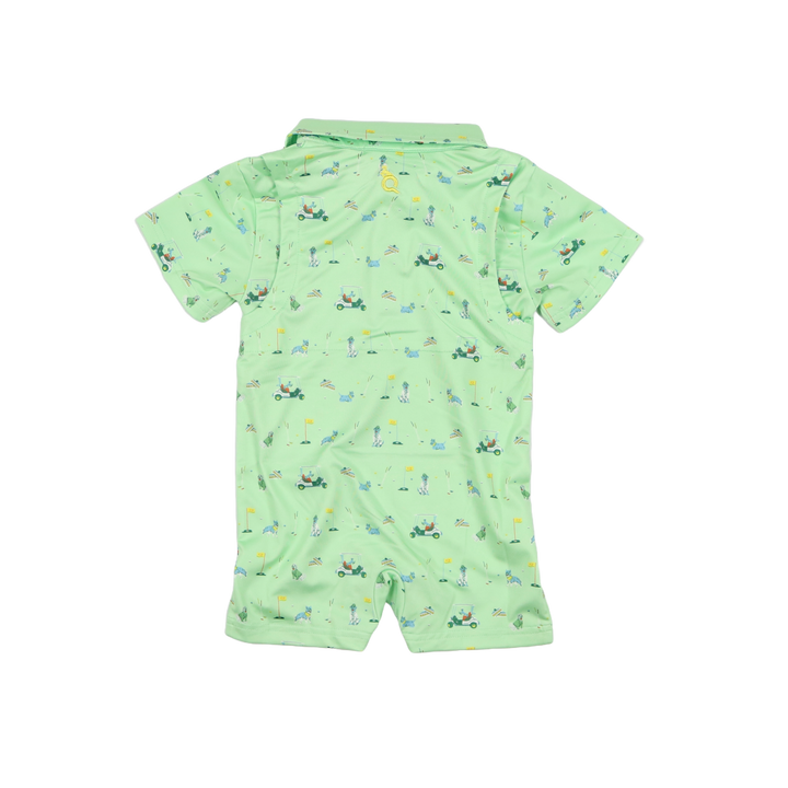 Dogwood Polo Short Sleeve Romper by Blue Quail - alternate view