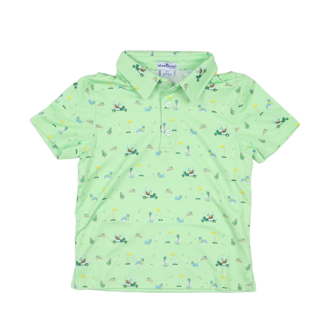 Dogwood Polo Short Sleeve Shirt by Blue Quail - baby top