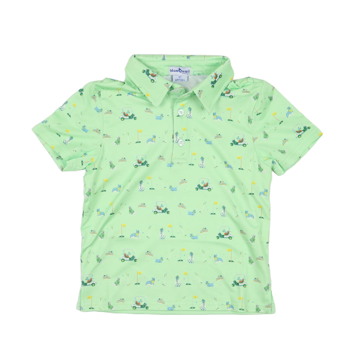 Dogwood Polo Short Sleeve Shirt by Blue Quail - baby top