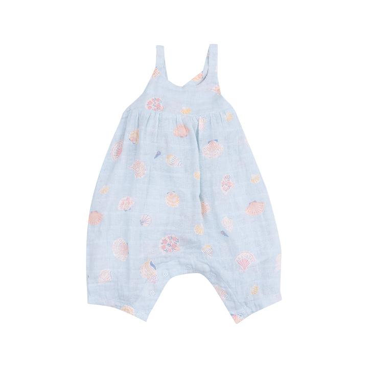 Pretty Seashells Tie Back Romper