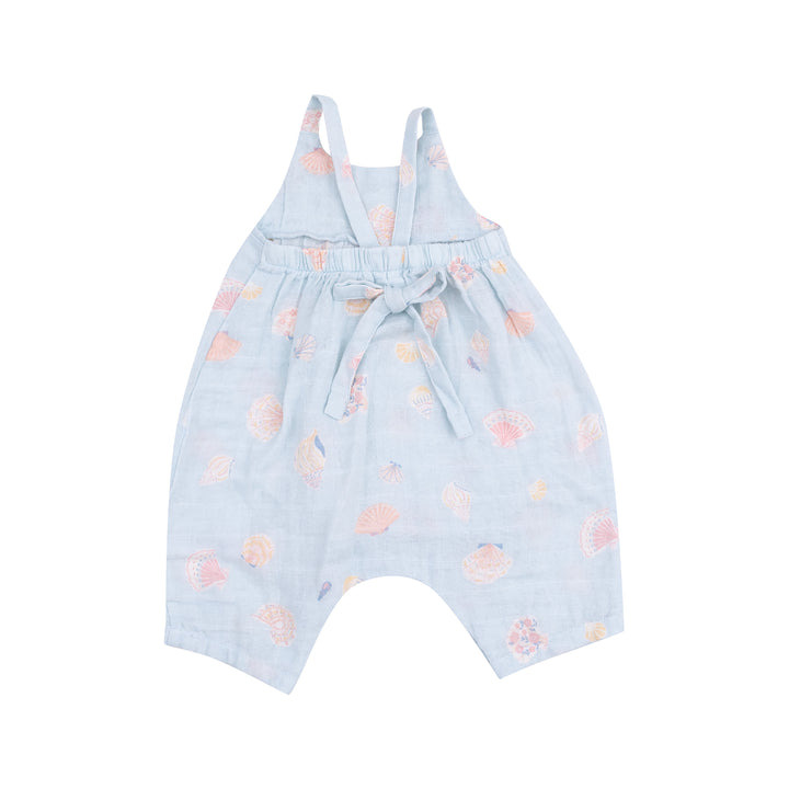 Pretty Seashells Tie Back Romper