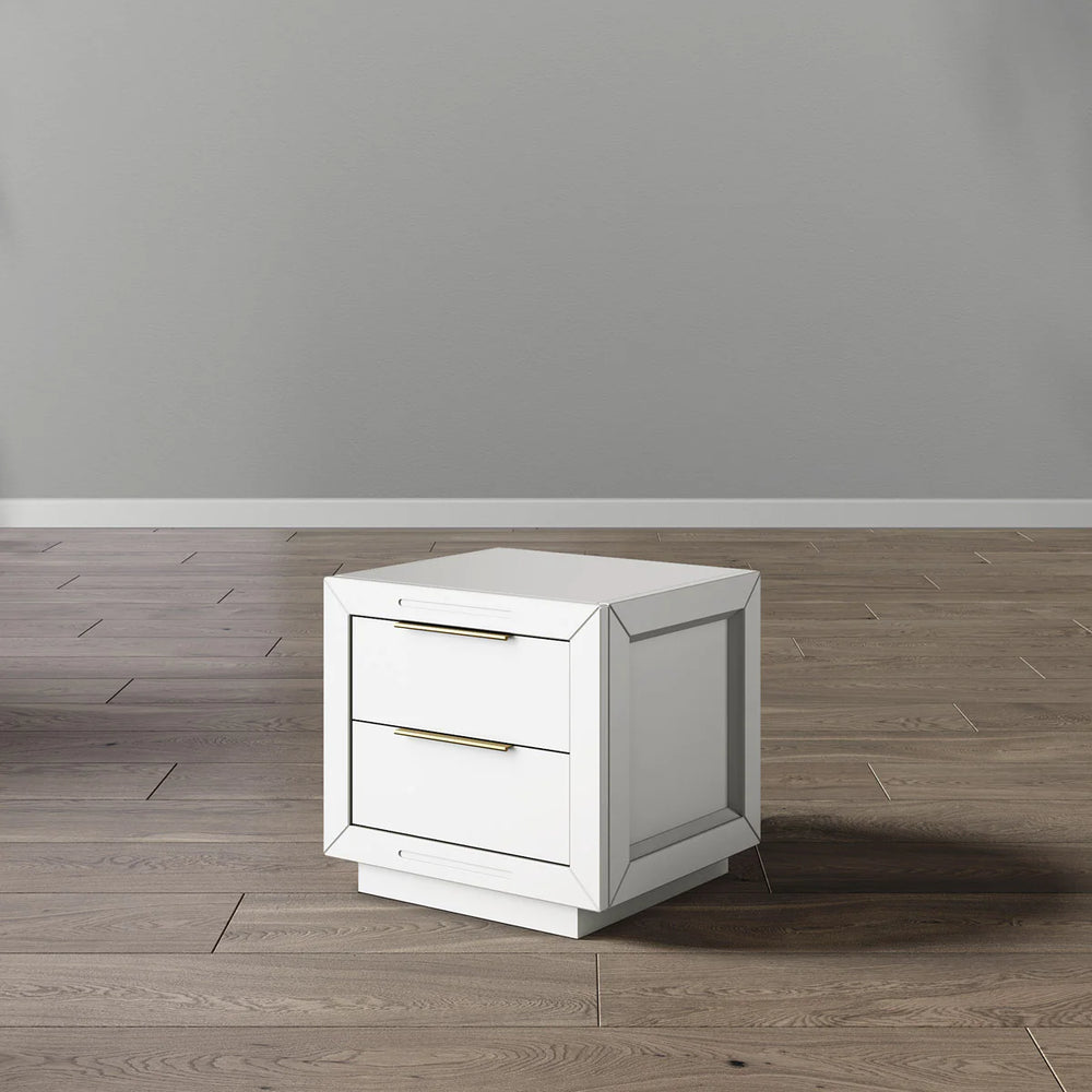 Quadro Nightstand by Romina - back view