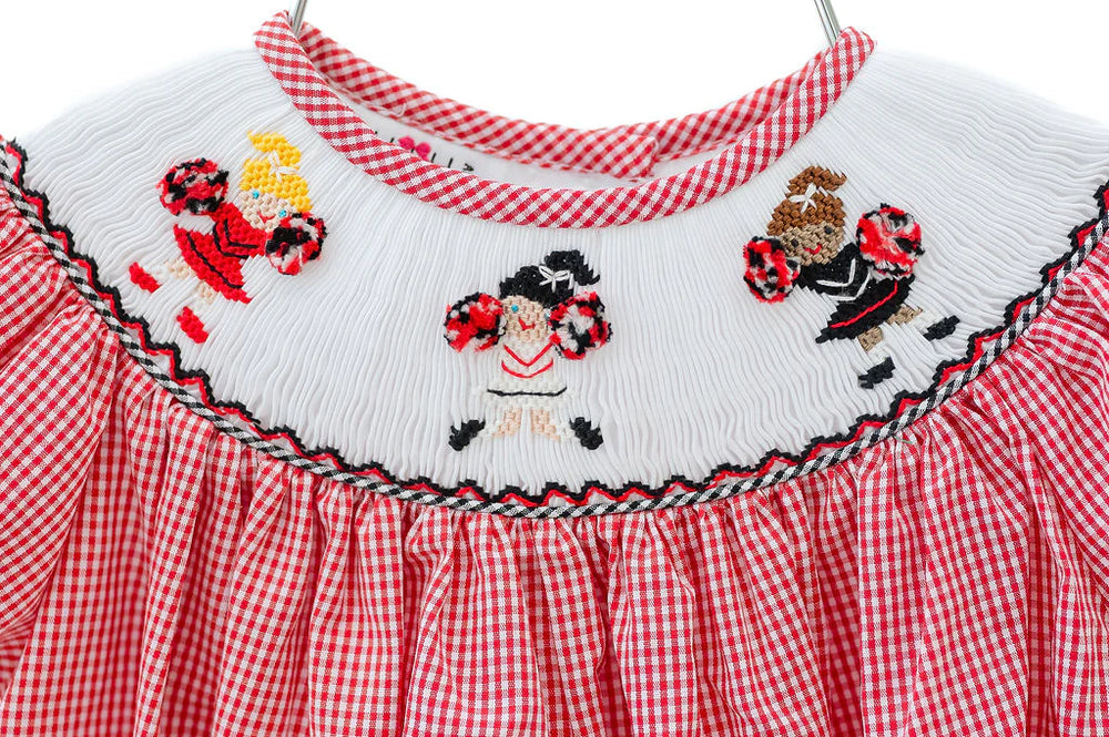 Red Cheerleaders Helen Dress by Ruth and Ralph - alternate view