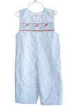 Smocked Blue Santa Longall