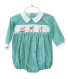 Smocked Snow Dogs Bubble