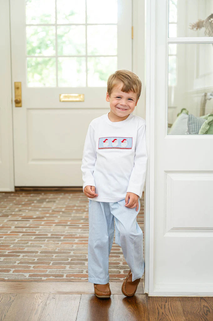 Santa Claus Smocked Beau T-Shirt/Pants Set