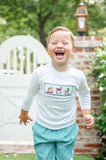 Smocked Snow Dogs Beau Pants Set