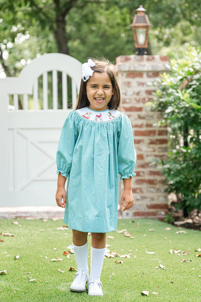 Smocked Snow Dog Dress by Ruth and Ralph - alternate view