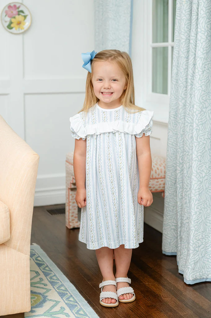 Winter Lily Ruffle Dress