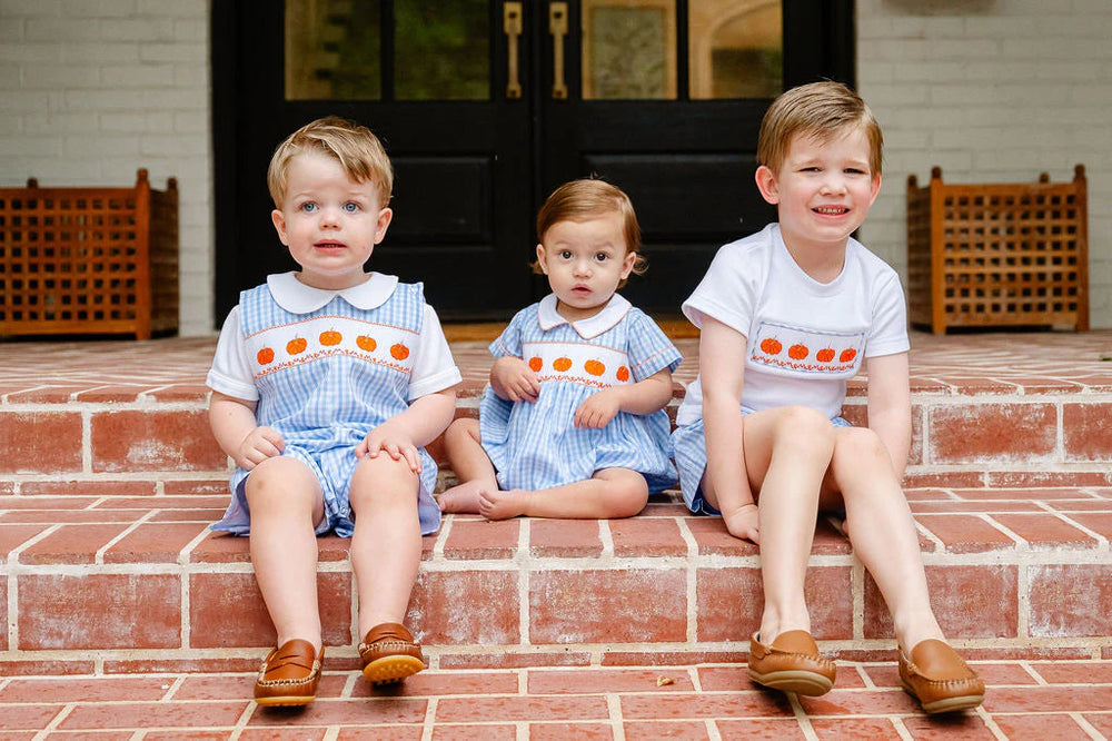 Blue Pumpkins Beau Short Set by Ruth and Ralph - alternate view