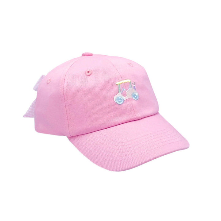 Rainbow Golf Cart Bow Baseball Hat (Baby)