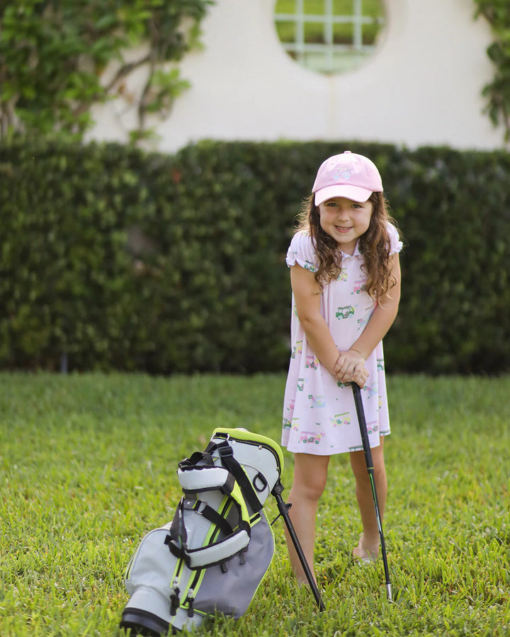 Rainbow Golf Cart Bow Baseball Hat (Baby)