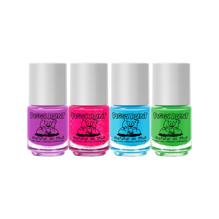 Rainbow 4 Polish Box Set Non-Toxic Kids Nail Polish