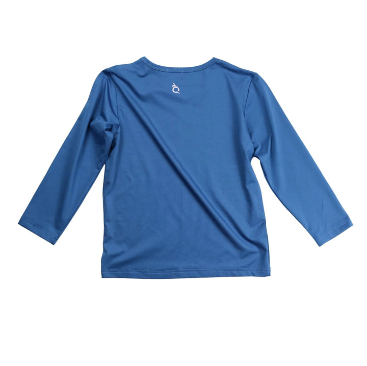 Blue Rashguard by Blue Quail - detail view