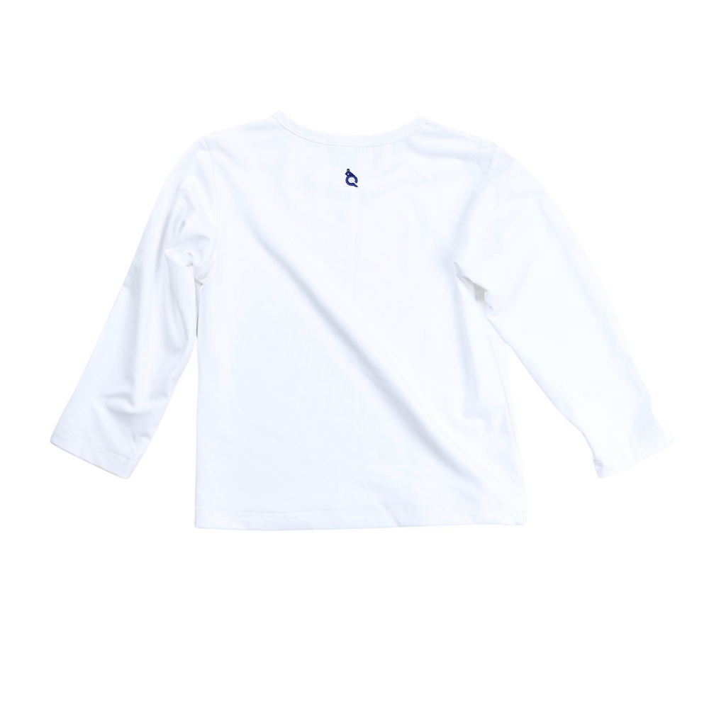 White Rashguard by Blue Quail - alternate view