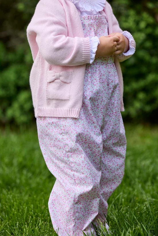 Bow Pocket Cardigan - Light Pink