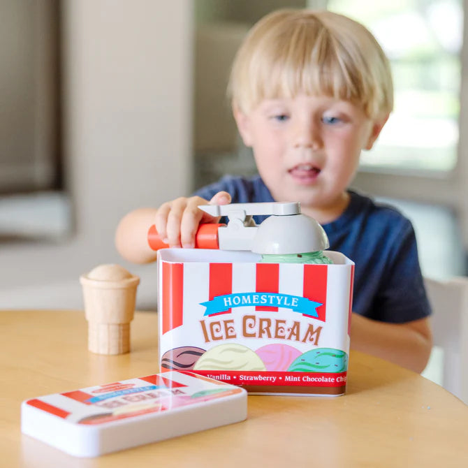 Scoop & Stack - Ice Cream Cone Playset by Melissa & Doug - back view