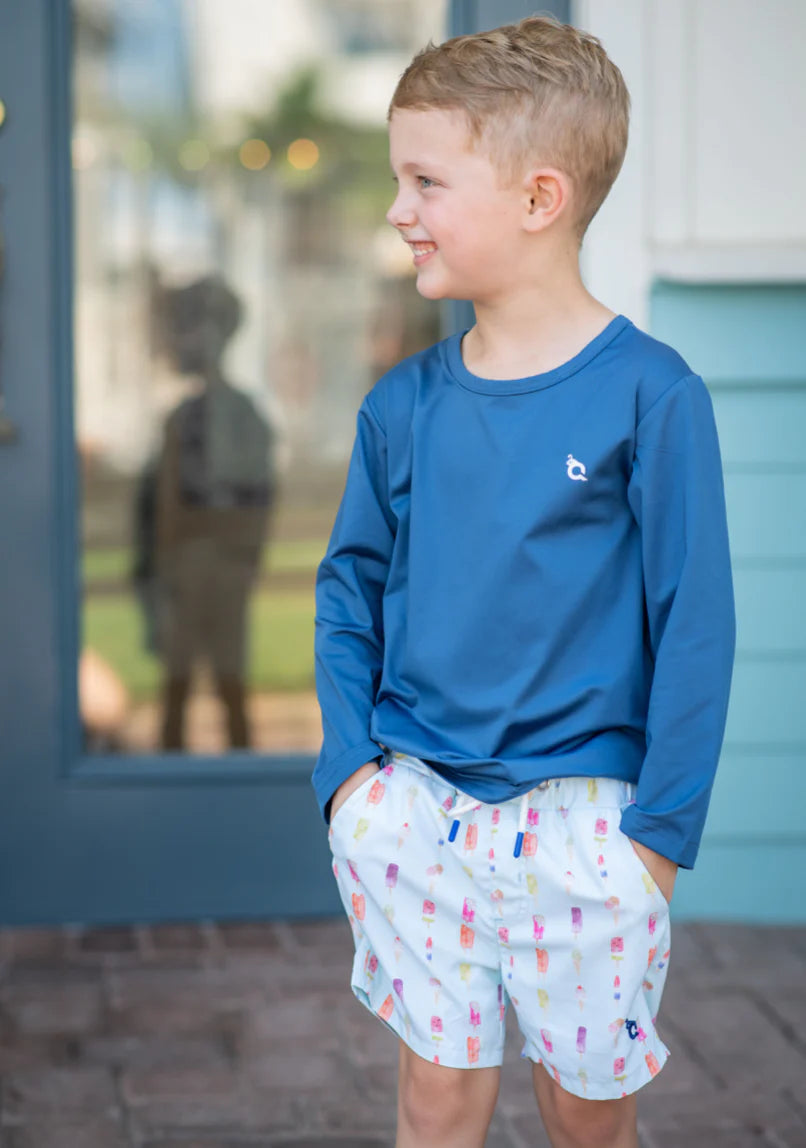 Blue Rashguard by Blue Quail - baby clothing