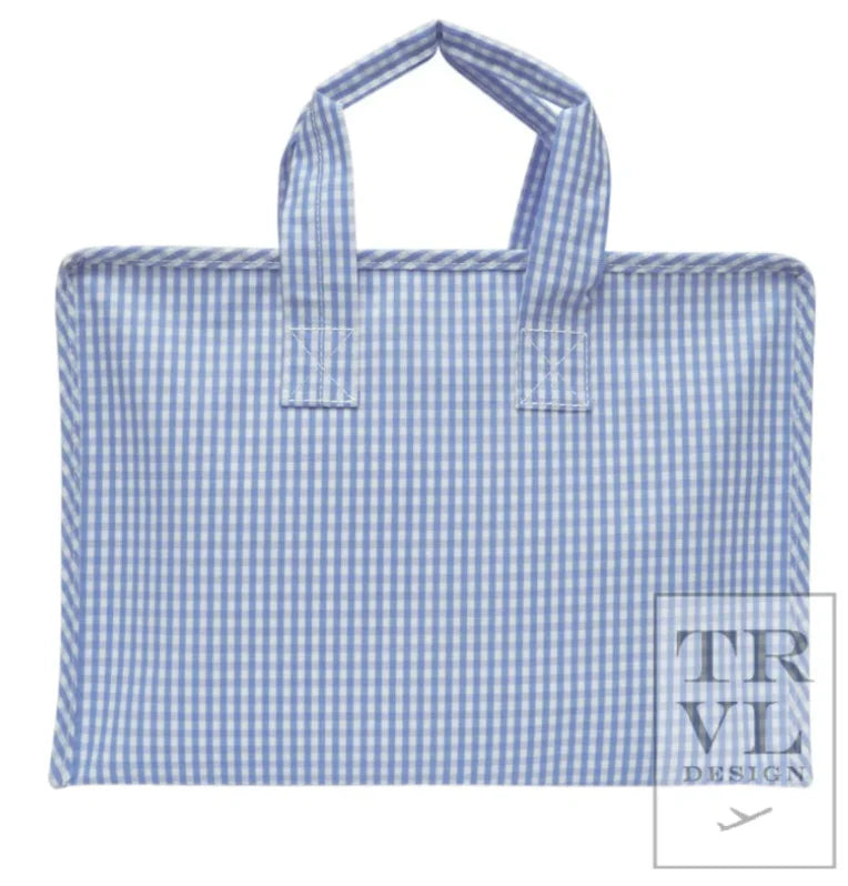Overnite Tote Gingham Sky Bag