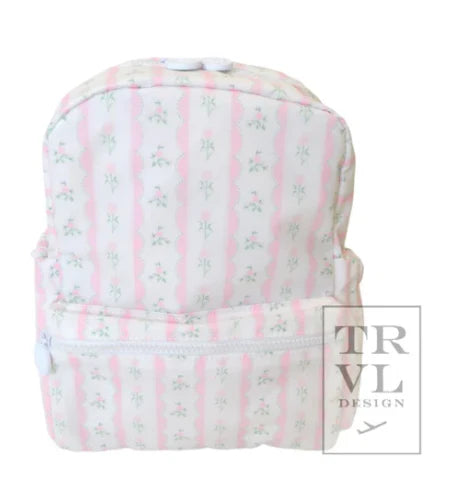 Mini Backer- Ribbon Floral Pink