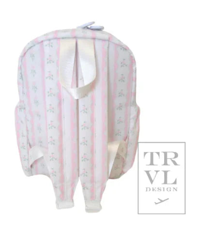 Mini Backer- Ribbon Floral Pink